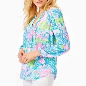 Lilly Pulitzer Colby Top - Multi Fished My Wish